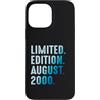 Limited Edition August 2000 Legendary Ye Custodia per iPhone 13 Pro Max Agosto 2000 Compleanno Anno 2000 Edizione Limitata
