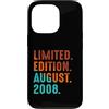 August 2008 Birthday Gift For Year 2008 Custodia per iPhone 13 Pro Edizione Limitata Agosto 2008 Compleanno