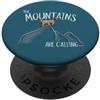 Skizzenmonster Arte di viaggio La montagna chiama! Capra Billy sulla montagna PopSockets PopGrip Adesivo