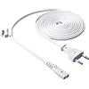 Akyga Power Cable for Notebook AK-RD-07A Eight CCA CEE 7/16/IEC C7, 3 m, bianco
