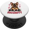 German Shepherd Puppy Protector Love Des Cute Head of Security Pet Kawaii Pastore Tedesco Amante dei cani PopSockets PopGrip Adesivo