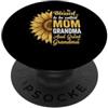 Sunflower Family Expressions Beata Mamma Nonna Grande Nonna Girasole PopSockets PopGrip Adesivo