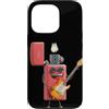 Guitar Lighter Outfit Custodia per iPhone 13 Pro Accendino sorridente con costume da chitarra rock