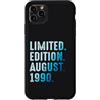 Limited Edition August 1990 Legendary Ye Custodia per iPhone 11 Pro Max Agosto 1990 Compleanno Anno 1990 Edizione Limitata