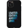 Limited Edition August 1990 Legendary Ye Custodia per iPhone 11 Pro Agosto 1990 Compleanno Anno 1990 Edizione Limitata