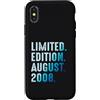 Limited Edition August 2008 Legendary Ye Custodia per iPhone X/XS Agosto 2008 Compleanno 2008 Edizione Limitata