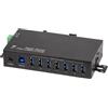 LogiLink Hub a 7 porte (USB 3.0) con alimentatore, design industriale, 5 Gbps, 10 W, con sovracorrente, sovratensione e protezione da cortocircuito