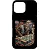 Squatch Playtime Custodia per iPhone 16 Pro Max Bigfoot Foosball USA - Gioco da bar patriottico