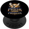 The Power of Prayer Quotes by NLTS La preghiera è più grande del problema Faith Dove Spiritual PopSockets PopGrip Adesivo