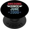 Legend Since Birthday Awesome Since June 2000 PopSockets PopGrip Adesivo
