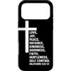 Church Bible Verses for Pastor Clergy Pr Custodia per iPhone 17 Pro Max Galati 5:22 5 22 Dio Gesù Cristiano Frutta Spirito Amore
