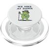 Dawn Trail Frogs We Hike At Dawn Grumpy Frog Hiker Divertente PopSockets PopGrip per MagSafe