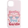 Poolside Reading Days Custodia per iPhone 14 Plus Leggere in piscina è il mio lettore di amanti dei libri cardio