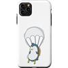 Skydiving fall jump fly tandem parachute Custodia per iPhone 11 Pro Max Paracadutismo pinguino con paracadute