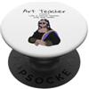 YO MINUS Definizione dell'insegnante di arte Monna Lisa divertente artista insegnare arte PopSockets PopGrip Adesivo