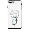 Skydiving fall jump fly tandem parachute Custodia per iPhone 7 Plus/8 Plus Paracadutismo pinguino con paracadute