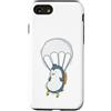 Skydiving fall jump fly tandem parachute Custodia per iPhone SE (2020) / 7/8 Paracadutismo pinguino con paracadute