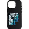 Limited Edition August 2006 Legendary Ye Custodia per iPhone 16 Pro Agosto 2006 Compleanno 2006 Edizione Limitata