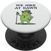 Dawn Trail Frogs Noi Escursionismo Alba Rana Escursionista Trekking Alba PopSockets PopGrip Adesivo