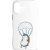 Skydiving fall jump fly tandem parachute Custodia per iPhone 16 Plus Paracadutismo pinguino con paracadute