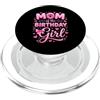 Mom's Celebration Designs Mamma del Compleanno Figlia Cuori Rosa PopSockets PopGrip per MagSafe