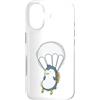 Skydiving fall jump fly tandem parachute Custodia per iPhone 17 Paracadutismo pinguino con paracadute