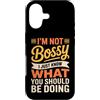 Leadership Humor Quote Co Custodia per iPhone 17 Non sono prepotente, so solo cosa dovresti fare in modo divertente