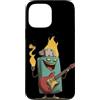 Guitar Lighter Outfit Custodia per iPhone 13 Pro Max Aspetto piuttosto leggero con grafica di fuoco e chitarra