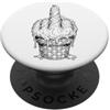 Grandio Design Introverted Intellectual Gelato dito medio divertente offensivo maleducato Anti sociale PopSockets PopGrip Adesivo