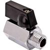 winwill 2Pcs 1/4 "NPT Femmina x NPT Filettatura Maschio Acqua Olio Doppio Sistema di Tenuta Mini Ottone Valvola a Sfera di Intercettazione