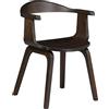 Totò Piccinni Poltroncina Sedia TICINO completamente in pregiato legno massello durevole (Noce, 1)