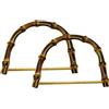 MERRYHAPY Manici per Borse Fatti a Mano in Bamboo 20 CM 2 Pezzi Manici Tipo d per Borse Uncinetto e Spiaggia Fai da Te e Progetti Creativi