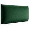 MEBLE ANGELO Angelo - Pannelli imbottiti a parete - 3D Pannelli a parete letto - Cuscini a parete - Pannelli imbottiti - Pannelli imbottiti a parete - Pannelli imbottiti a parete - Verde bottiglia 100x30