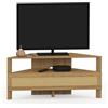 IDMarket - HANAE 100 cm mobile TV angolare 1 anta effetto canna naturale