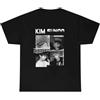 Generico Camicie di Cotone Nome Vintage Lettera Maglietta Grafica Magliette Concerti Supporta Merchandise for Uomini Donne Fan Regali(BLACK2,L)