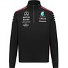 Mercedes AMG Petronas Formula One Team - Felpa Team 2023 con Zip 1/4 - Nero - Taglia: S