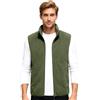Generico Gilet Uomo Invernale Cerniera, Vestiti Uomo Invernale a Listino Tinte Unite Senza Cappuccio con Tasche, Gilet Running - Abbigliamento Moda Classic Verde Militare 3XL
