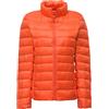 GELing Donna Piumino Manica Lunga Colletto Dritto Ultra Leggero Giubbotti Imbottiti Giacca Inverno Orange 3XL