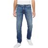 Pepe Jeans London Low Hatch Jeans uomo Slim Fit a vita bassa Stretch, lavaggio Blu Medio