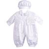 Lito Angels Children's Apparel Lito Angels Costume con Cappello per Neonato, Bianco, 12-18 Mesi 86 | Completo Cerimonia per Neonato, Giacca, Papillon, Berretto, Cappello, Battesimo