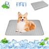 URAQT Tappetino Rinfrescante, 60x45cm Tappetino Refrigerante per Cani e Gatti, cuscino rinfrescante estivo per cani, Cuccia Refrigerante Lavabile, Durevole e Antigraffio, per Animali di Piccola Media