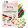 dekora - Pennarelli alimentari gel 4 colori (4x19 g), matite decorative commestibili per decorare torte, biscotti e cupcake, ideale per royal icing, fondant e glassa