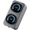 xueqiaolian1006 Lavatrice portatile for dormitorio, mini lavatrice a doppio serbatoio, lavaggio e asciugatura integrato, bianco(Silver Desktop)