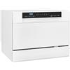Exquisit Lavastoviglie GSP5206-030D bianco | Lavastoviglie 55 cm | Apriporta auto | Modalità intensiva | Dispositivo da tavolo