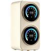 xueqiaolian1006 Mini lavatrice a doppio serbatoio, lavasciuga biancheria intima portatile, modello da tavolo, bianco(White Wall)