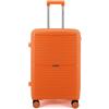 NPLE Valigia Trolley da stiva M (24) in 100% PP. Ultraleggero Doppia Ruota Zip Antifurto Realizzato in resistente polipropilene disponibile in 3 misure (Arancione 24": 65 x 42 x 27 cm)