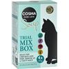 Cosma Soup pacco misto umido per gatto - Mix 2: Petto di Pollo & Salmone, Tonno con Piselli, Filetto di Pollo con Fegato di Pollo, Petto di Pollo con Asparagi