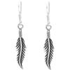 Silverly Orecchini a Gancio con Piuma in Argento Sterling per Donna | Orecchini a Forma di Piccola Foglia in Argento Massiccio 925 | Regalo di Compleanno Unico per gli Amanti della Natura