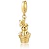 FANCIME Harry Potter x Potter Collaboration - Mandrake Charm, Sterling Silver Charms Necklace Jewellery Gift for Women Girls