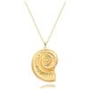 KOOUNUATA 18k oro placcato conchiglia collana spiaggia per donne lungo strato regalo gioielli estivi